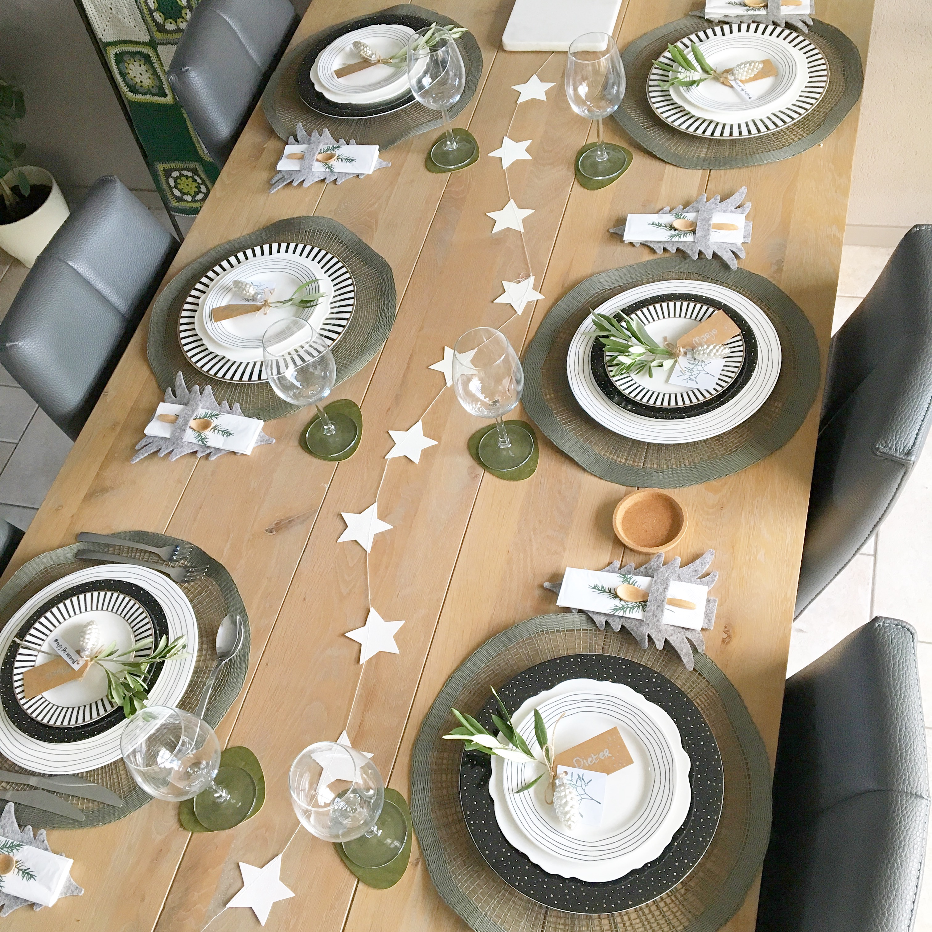 kersttafel decoratie