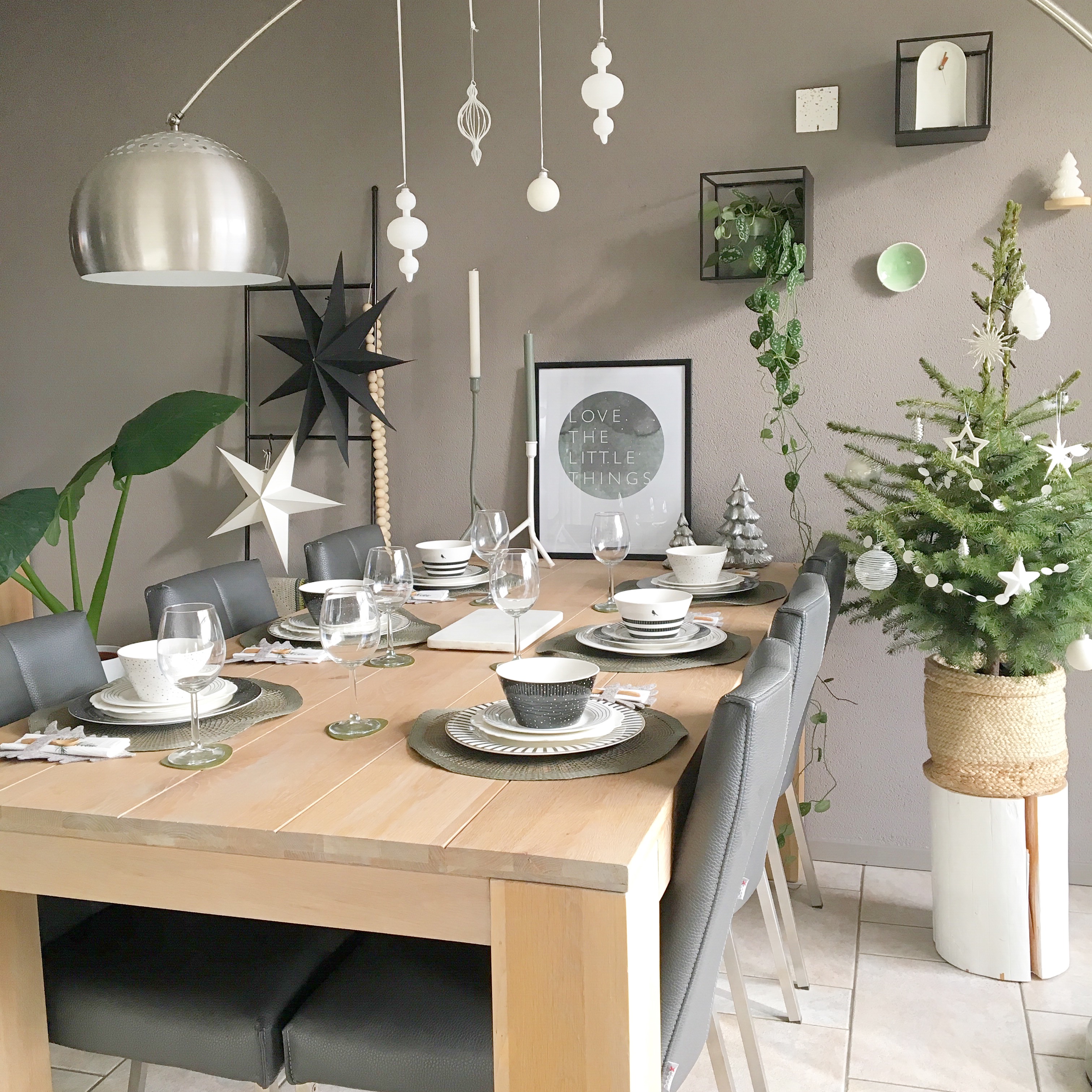 kersttafel aankleden loft servies