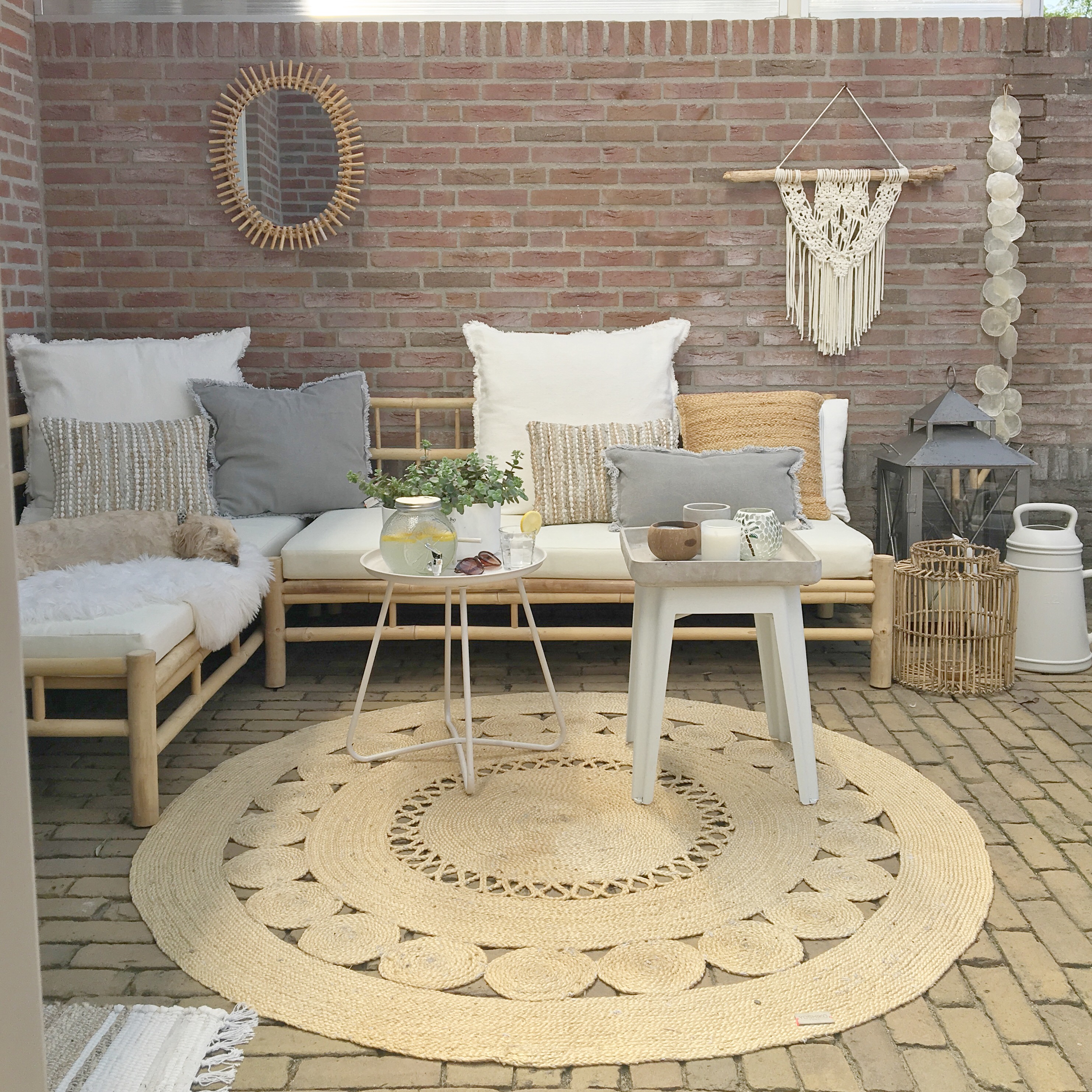 Buitenbank met een ibiza touch - HomebySoph